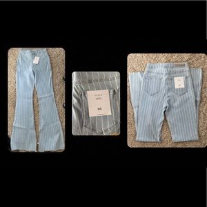 Striped Flare Jeans